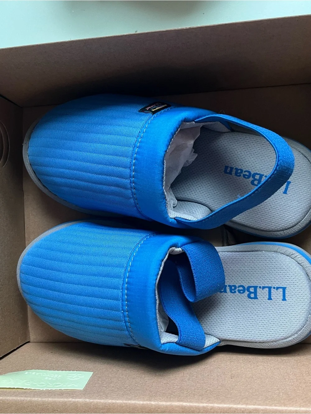 L.L. Bean Kids' Bright Blue Back-Strap Slip-On Clogs